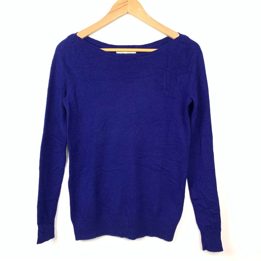 Cashmere Etam Sweater Pullover Cobalt Blue Sz Small Lovely Cashmere Quiet Luxury